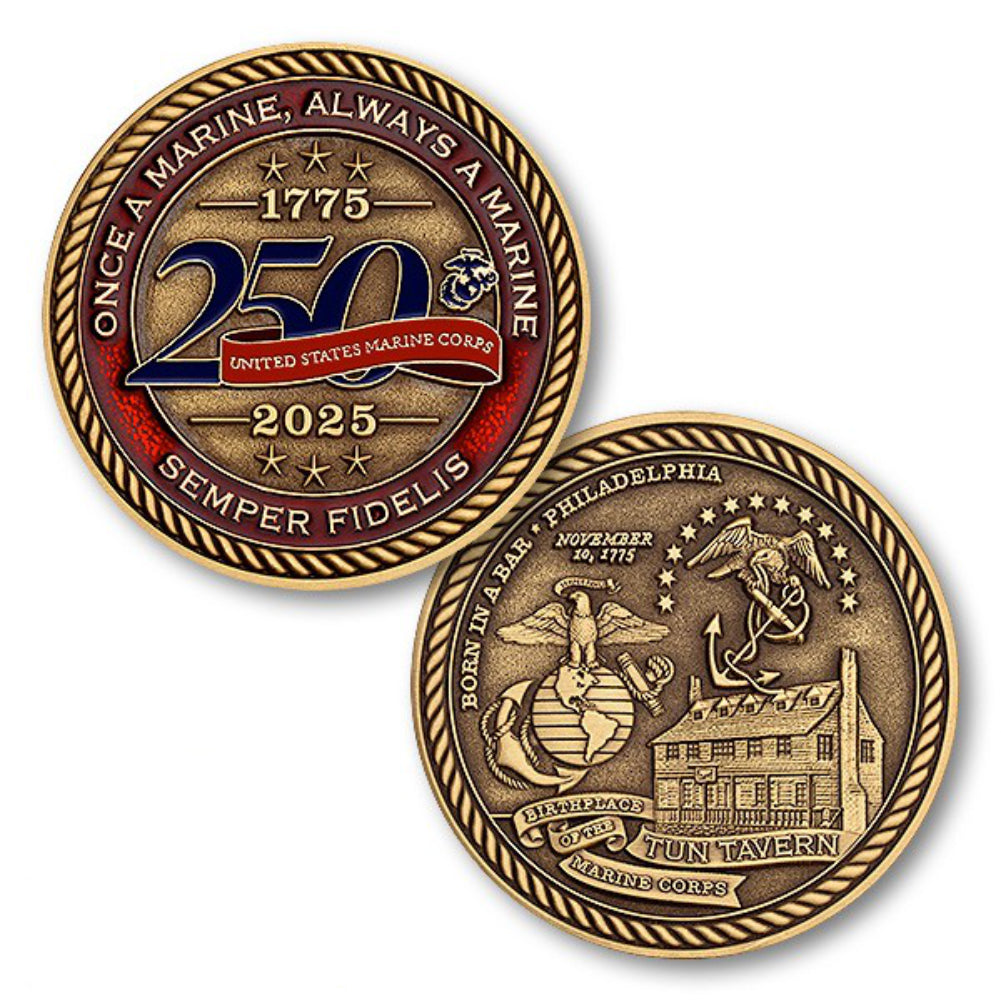 Marine Corps 250th Anniversary Challenge Coin
