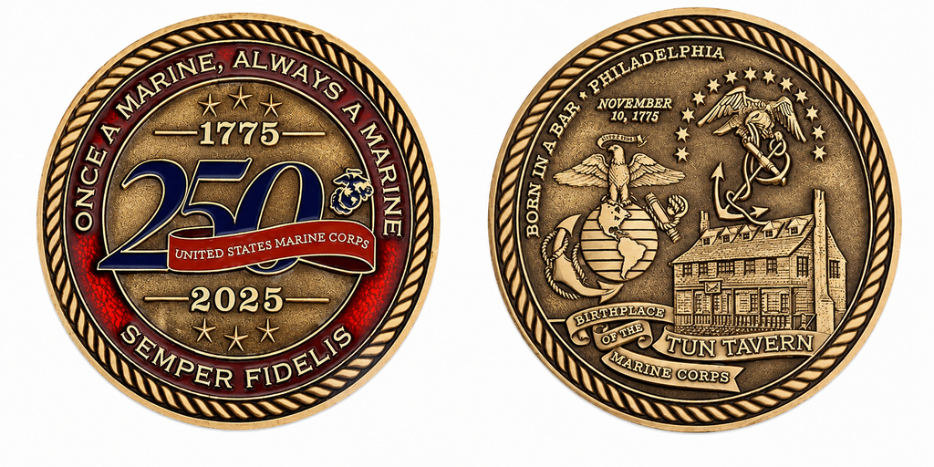 Marine Corps 250th Anniversary Challenge Coin