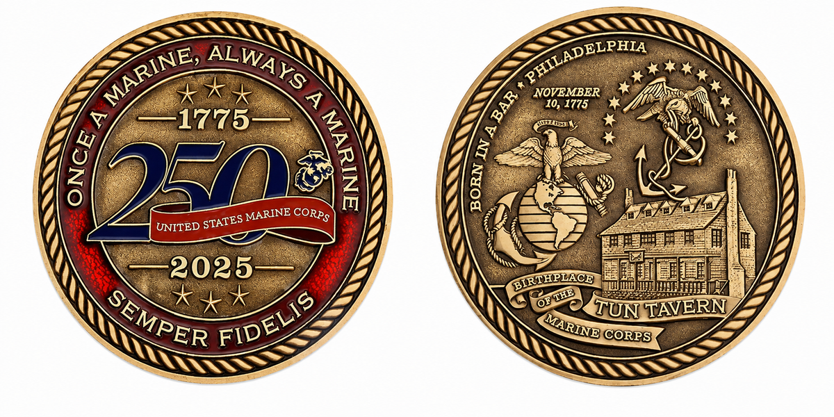 Marine Corps 250th Anniversary Challenge Coin