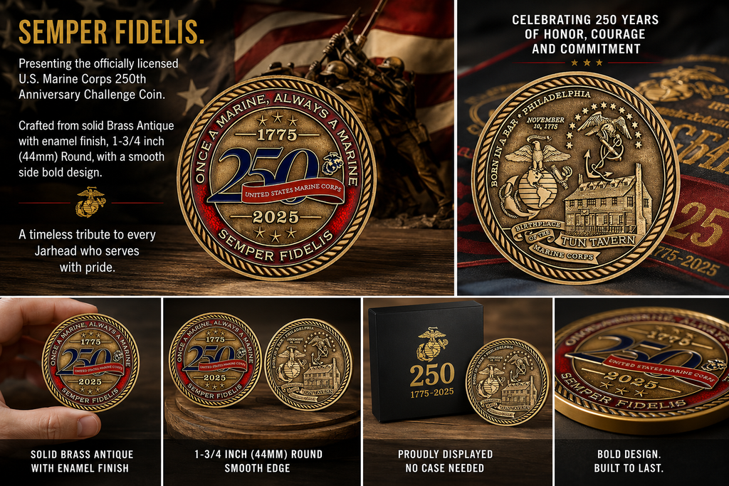 Marine Corps 250th Anniversary Challenge Coin