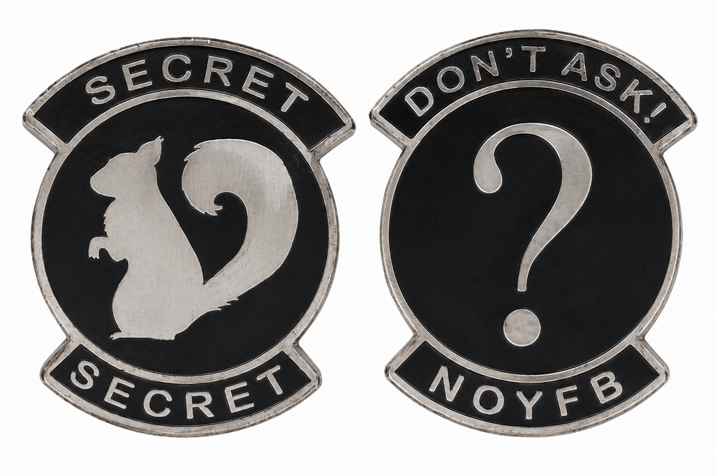 Don't Ask Secret Squirrel Challenge Coin