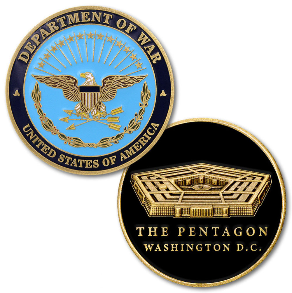 Pentagon and Department of War Challenge Coin