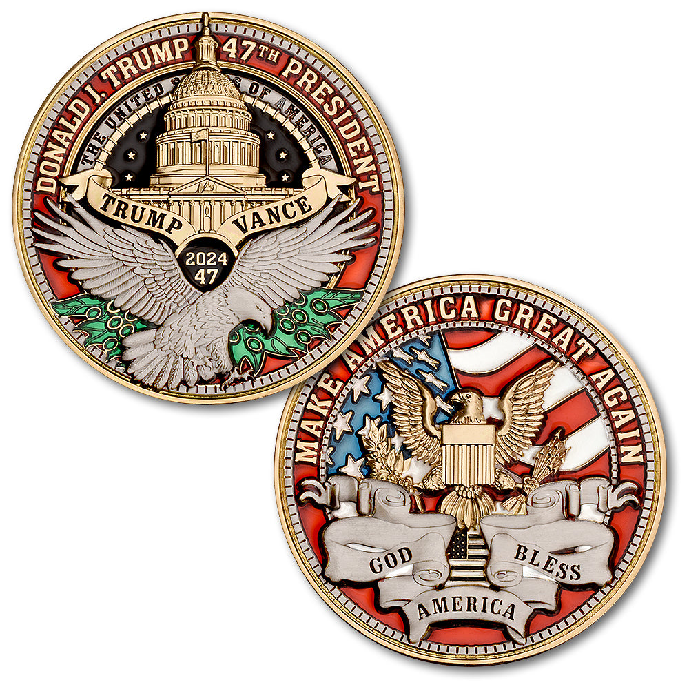 Donald Trump 47th President of the United States Challenge Coin 2 Inches