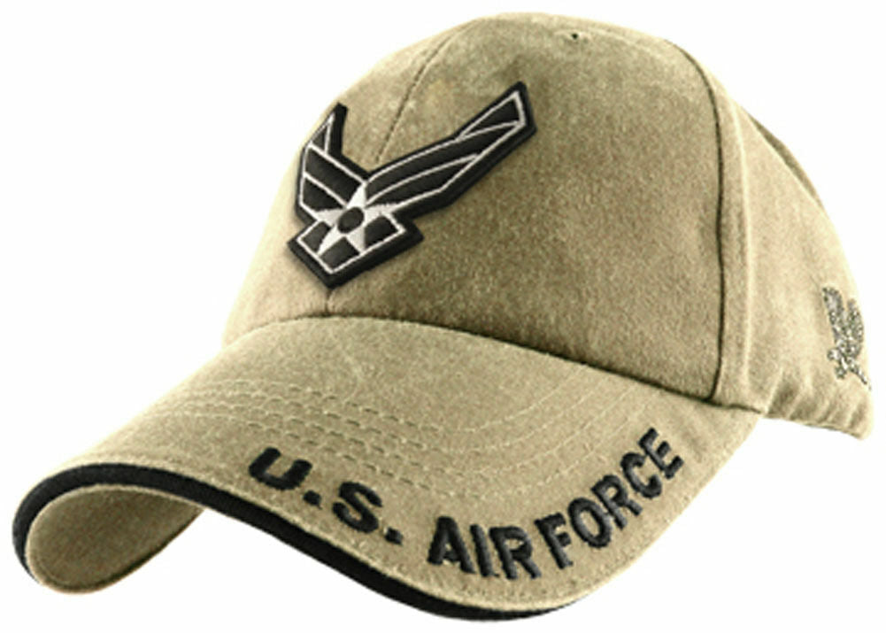 U.S. Air Force Insignia Baseball cap hat. Khaki.