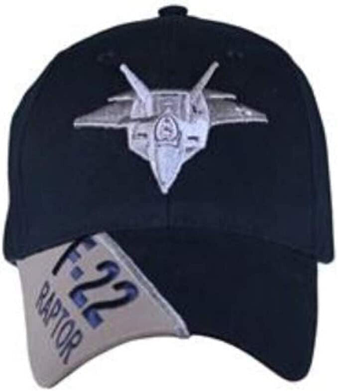 U.S. Air Force F-22 Raptor Baseball cap hat. Navy Blue