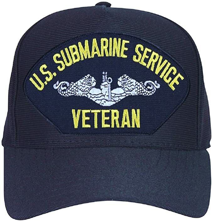 U.S. Navy Submarine Service Veteran Ships Baseball cap hat. Navy Blue
