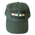 Desert Storm Veteran Baseball Cap. Made in USA. OD Green