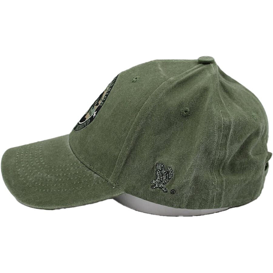 Wounded Warrior No One Left Behind Embroidered cap. OD Green