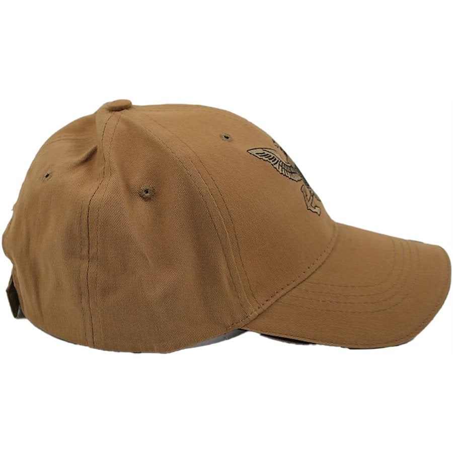 U.S. Navy Insignia Baseball cap hat. Coyote Brown