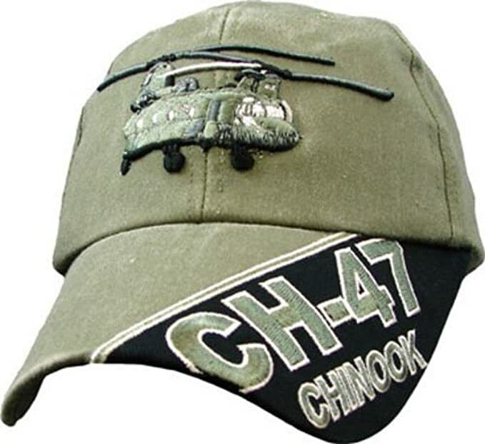 U.S. Army CH-47 Chinook cap hat. OD Green