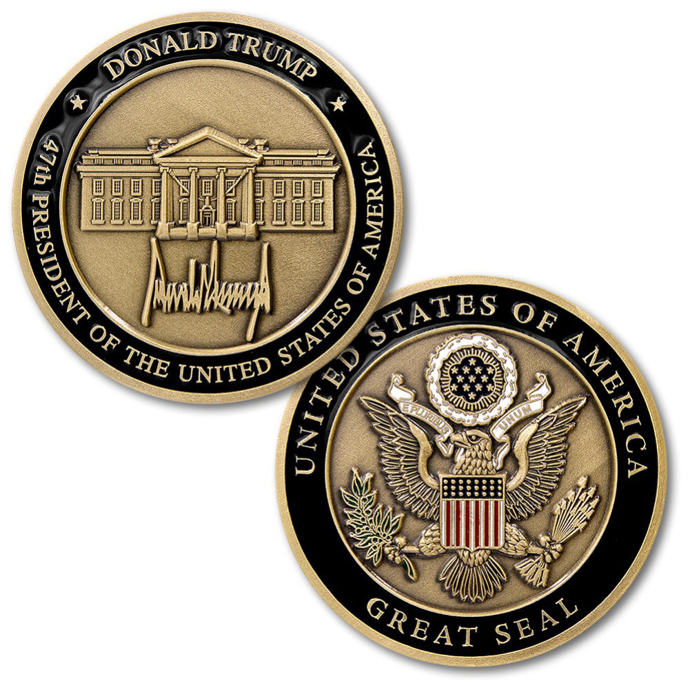 Donald Trump 47th President of the United States Challenge Coin