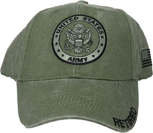 U.S. Army Retired cap hat. OD Green.