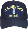 U.S. Air Force Retired Ships Baseball cap hat. Navy Blue. USA Made