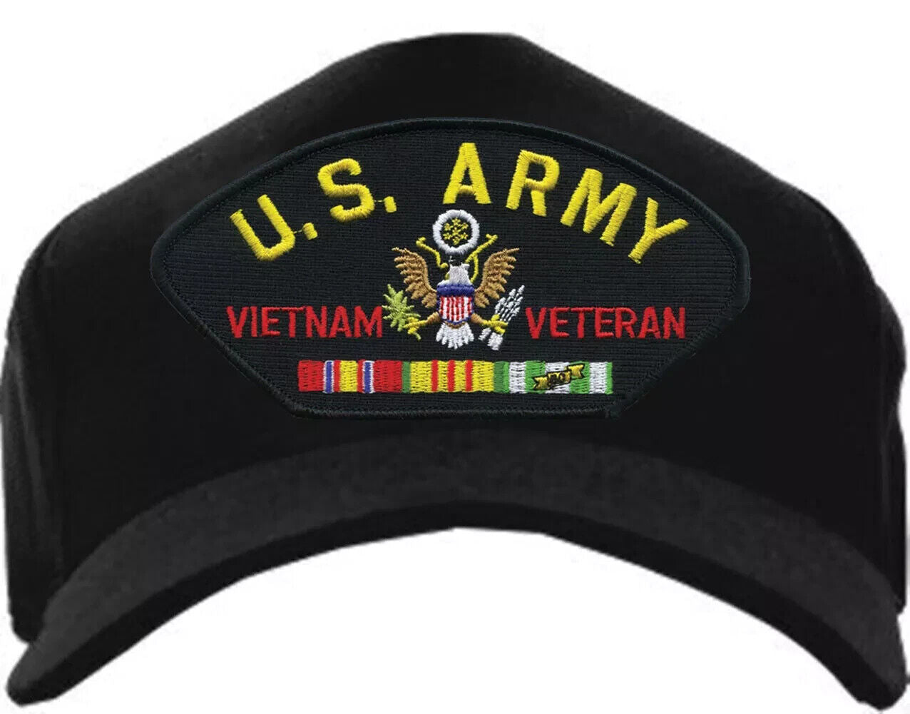 U.S. Army Vietnam Veteran Ships Baseball cap hat. Black. USA Made
