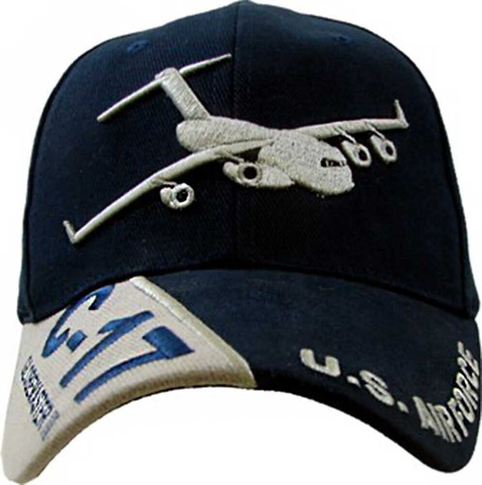 U.S. Air Force C-17 Globemaster Baseball cap hat. Navy Blue