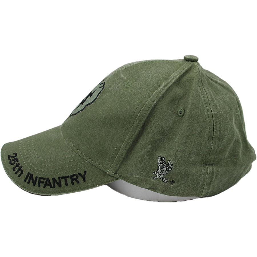 U.S. Army 25th Infantry Baseball cap hat. OD Green.