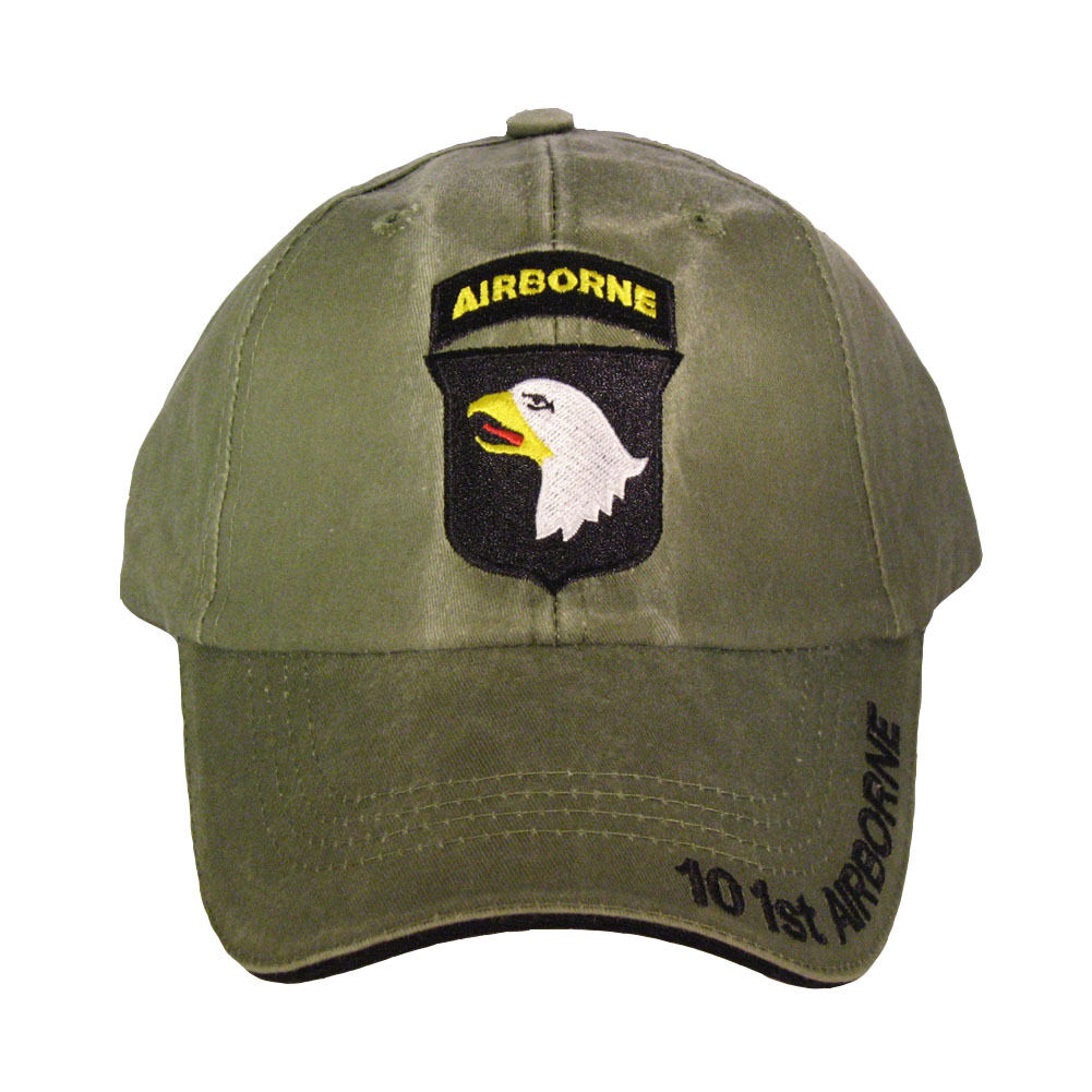 U.S. Army 101st Airborne Division Baseball cap hat. OD Green