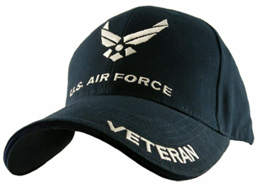 U.S. Air Force Veteran Baseball cap hat. Navy Blue