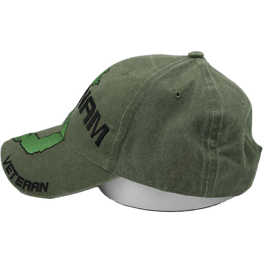 Vietnam Veteran Baseball cap hat. OD Green