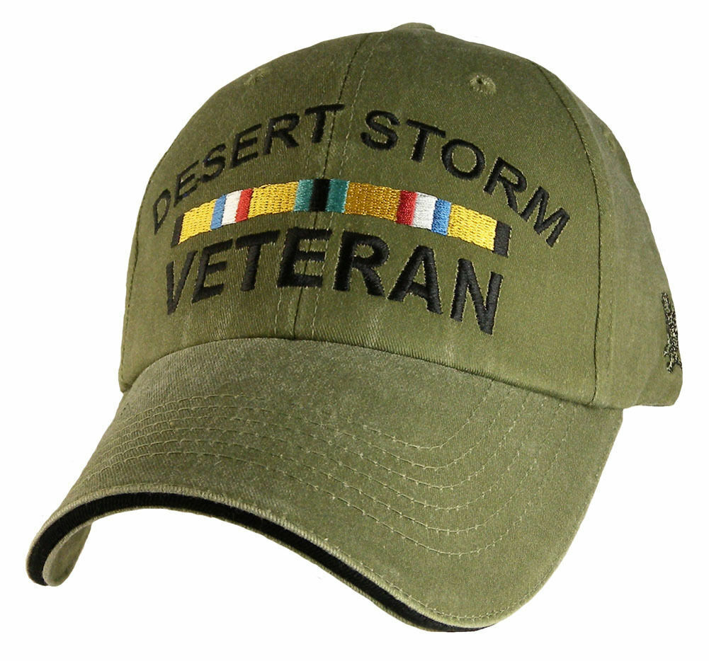 Desert Storm Veteran Ribbon Baseball cap hat