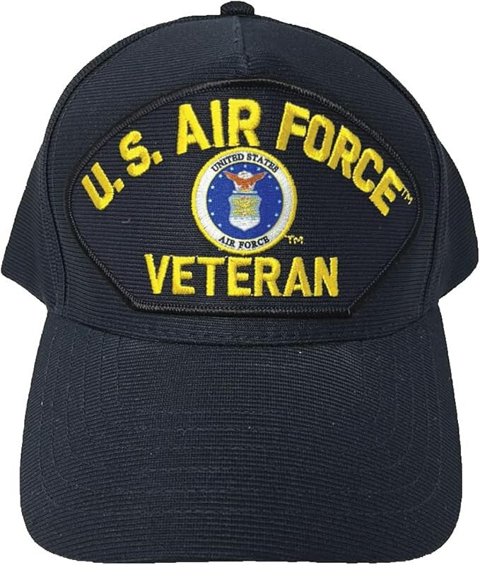U.S. Air Force Veteran Baseball cap hat. Navy Blue. USA Made