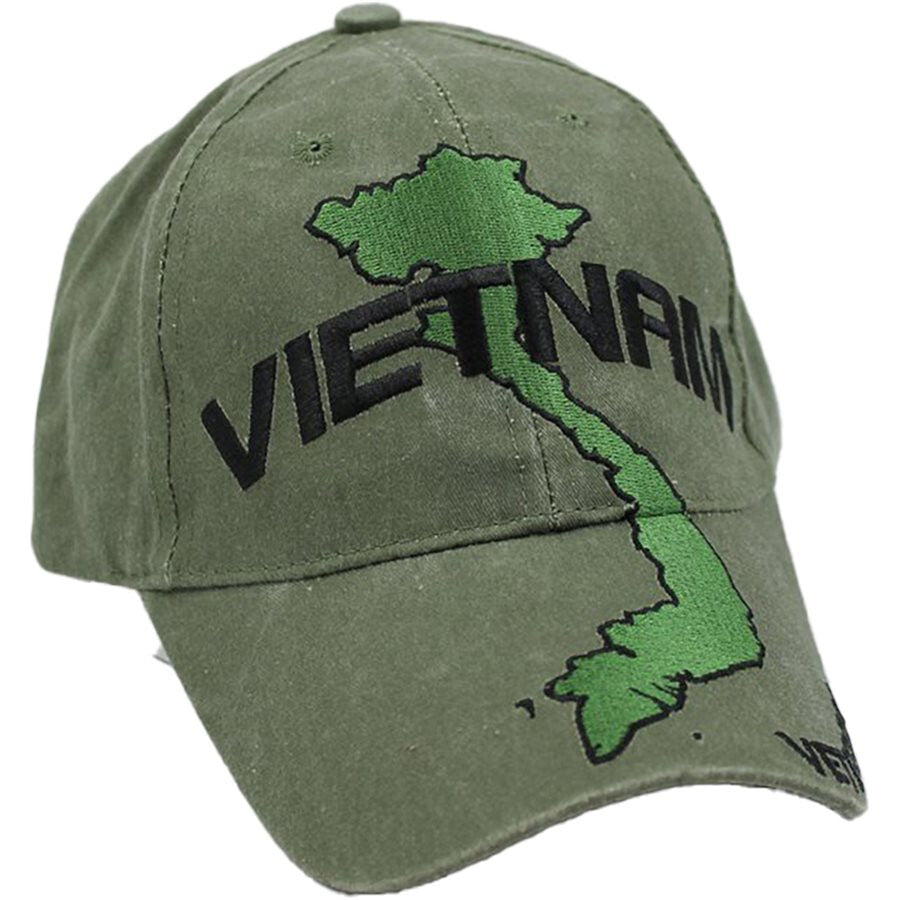 Vietnam Veteran Baseball cap hat. OD Green