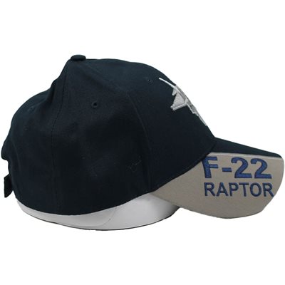 U.S. Air Force F-22 Raptor Baseball cap hat. Navy Blue