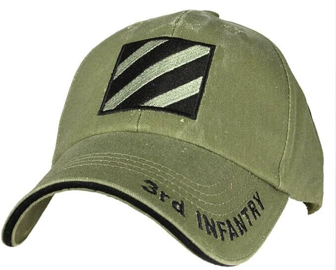 U.S. Army 3rd Infantry Baseball cap hat. OD Green