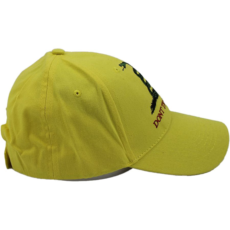 Don't Tread On Me Gasden Baseball Cap. Gold