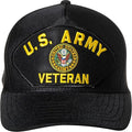 U.S. Army Veteran Ships Baseball cap hat. Black. USA Made