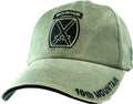 U.S. Army 10th Mountain Division Insignia cap hat. OD Green