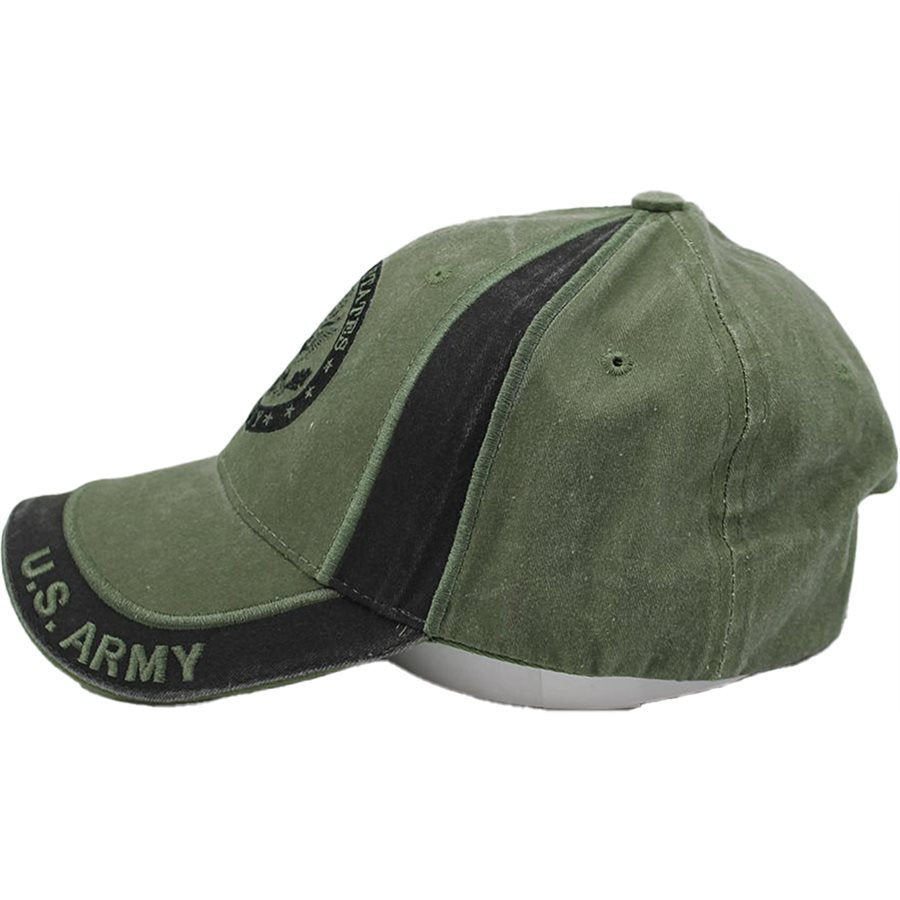 U.S. Army Insignia cap hat. 2 tone OD Green