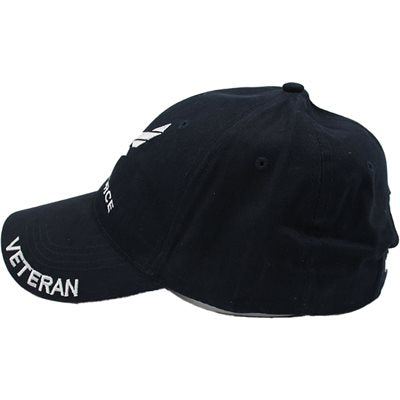 U.S. Air Force Veteran Baseball cap hat. Navy Blue