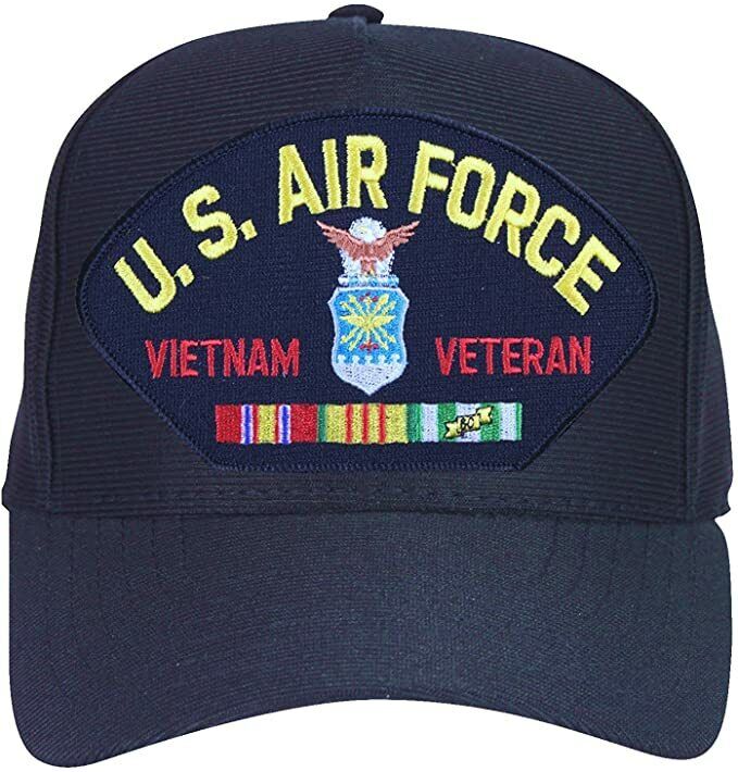 U.S. Air Force Vietnam Veteran Baseball cap hat. Navy Blue. USA Made