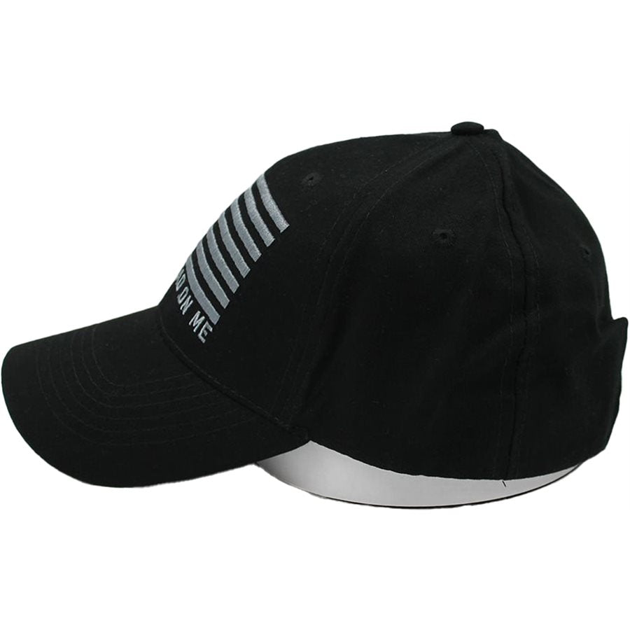 Don't Tread On Me Baseball cap hat. Black