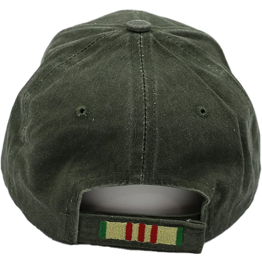 Vietnam Veteran Baseball cap hat. OD Green