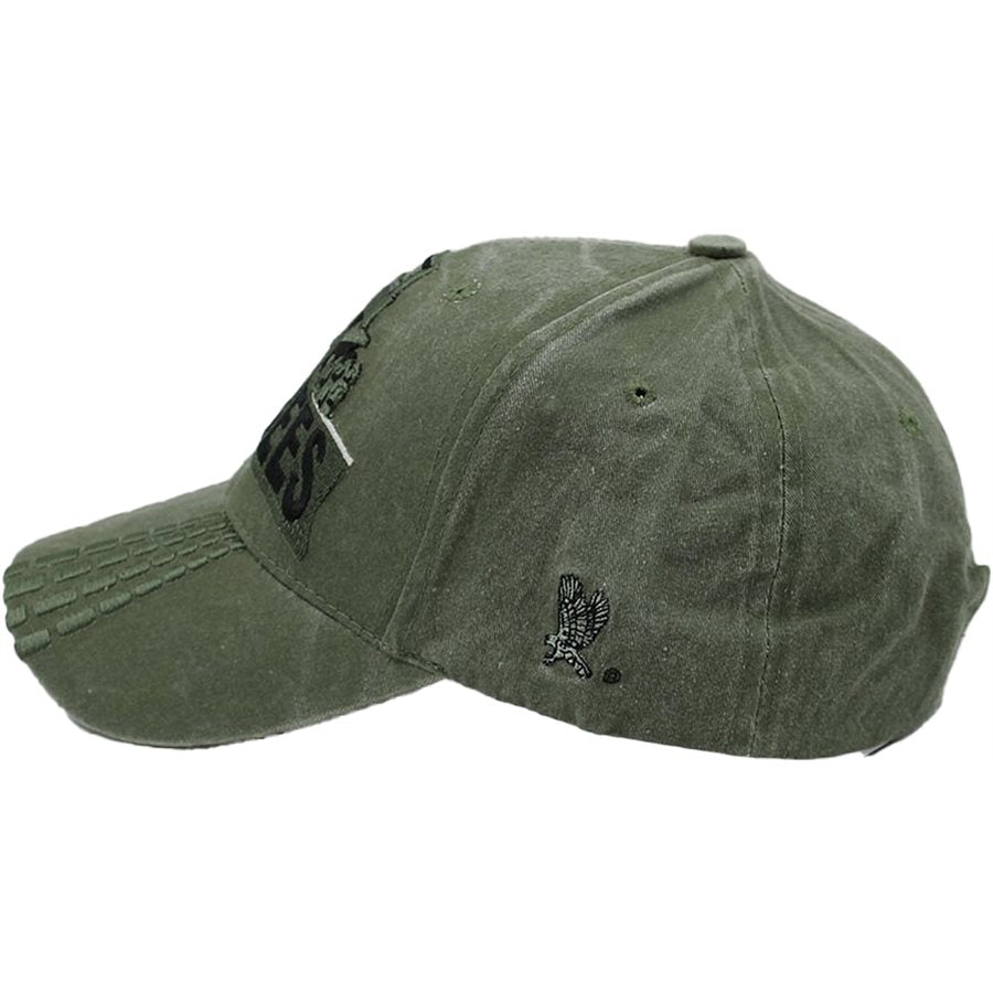 U.S. Navy Seabees Bulldozer cap hat. OD Green