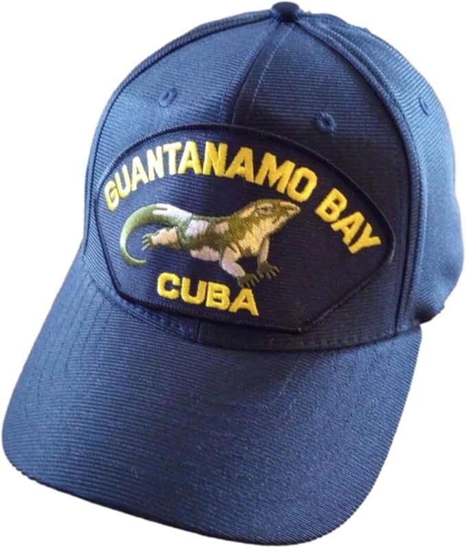 Guantanamo Bay Cuba Ships Baseball cap hat. Navy Blue. USA Made