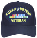 Korea Vietnam Veteran Ships Baseball cap hat. Navy Blue. USA Made