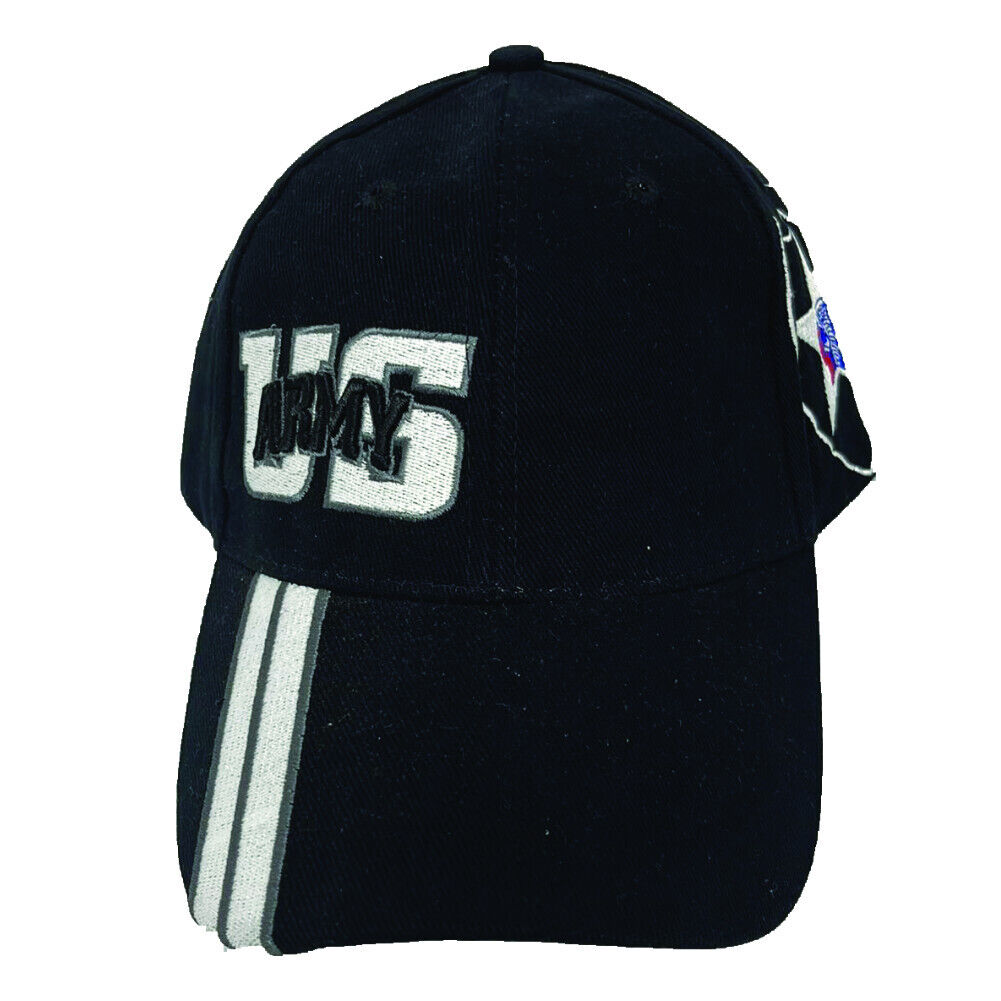 U.S. Army 2nd Infantry Division cap hat. Black.