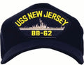USS New Jersey BB-62 Ships Baseball cap hat. Navy Blue. USA Made