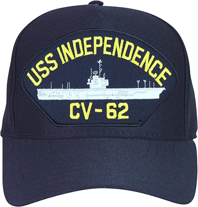 USS Independence CV-62 Ships Baseball cap hat. Navy Blue. USA Made
