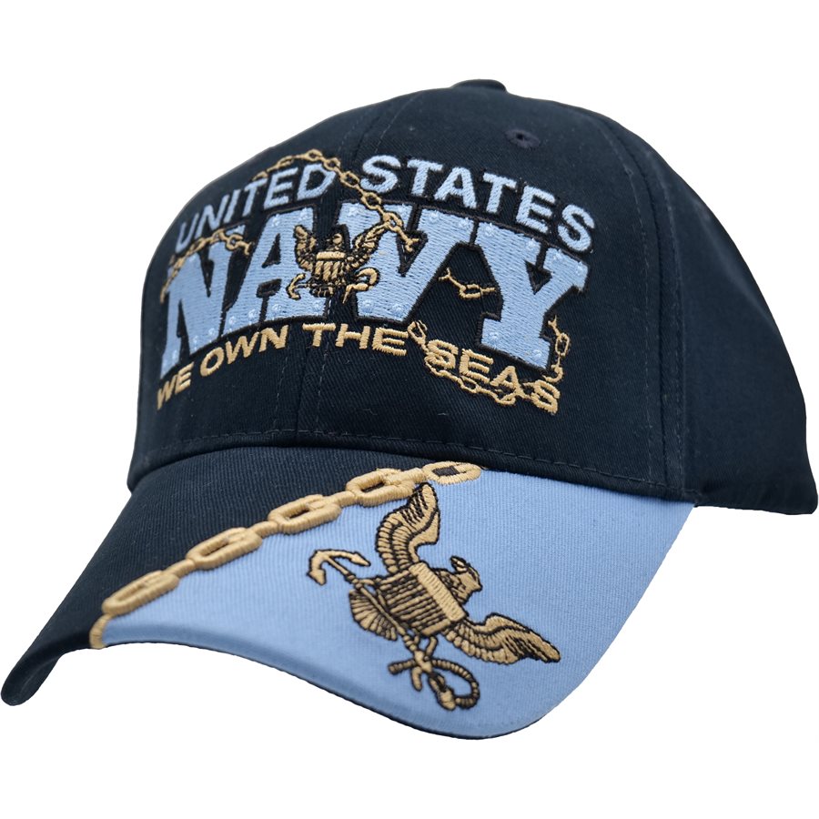 U.S. Navy We Own The Seas Baseball cap hat. Navy Blue