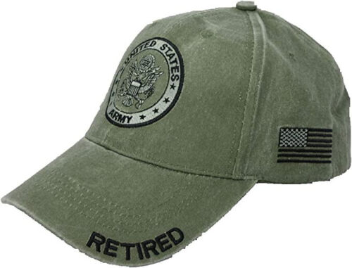 U.S. Army Retired cap hat. OD Green.
