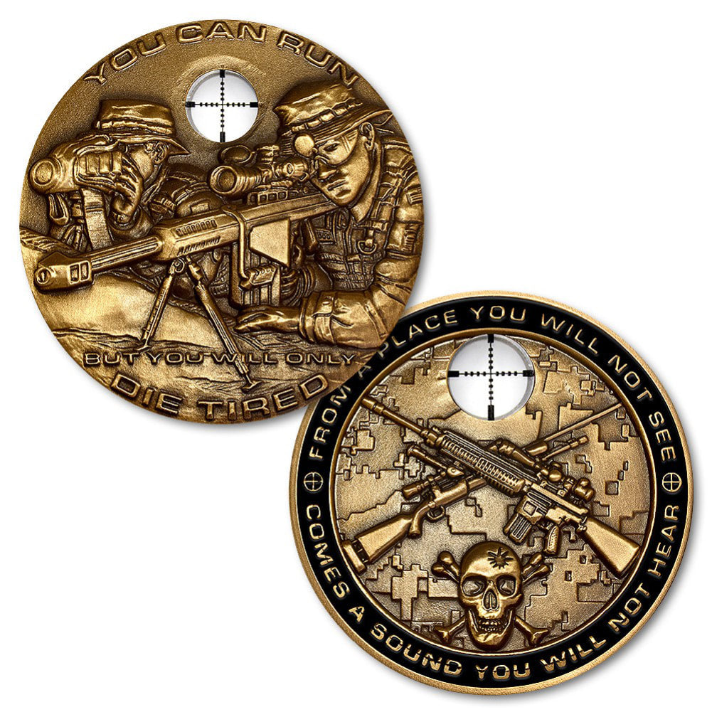 Military Sniper Challenge Coin