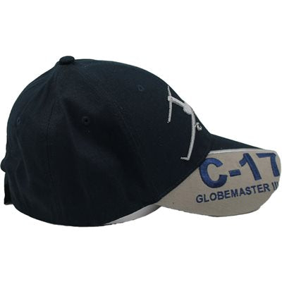 U.S. Air Force C-17 Globemaster Baseball cap hat. Navy Blue