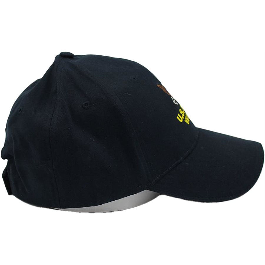 U.S. Navy Veteran Embroidered Baseball cap hat. Navy Blue