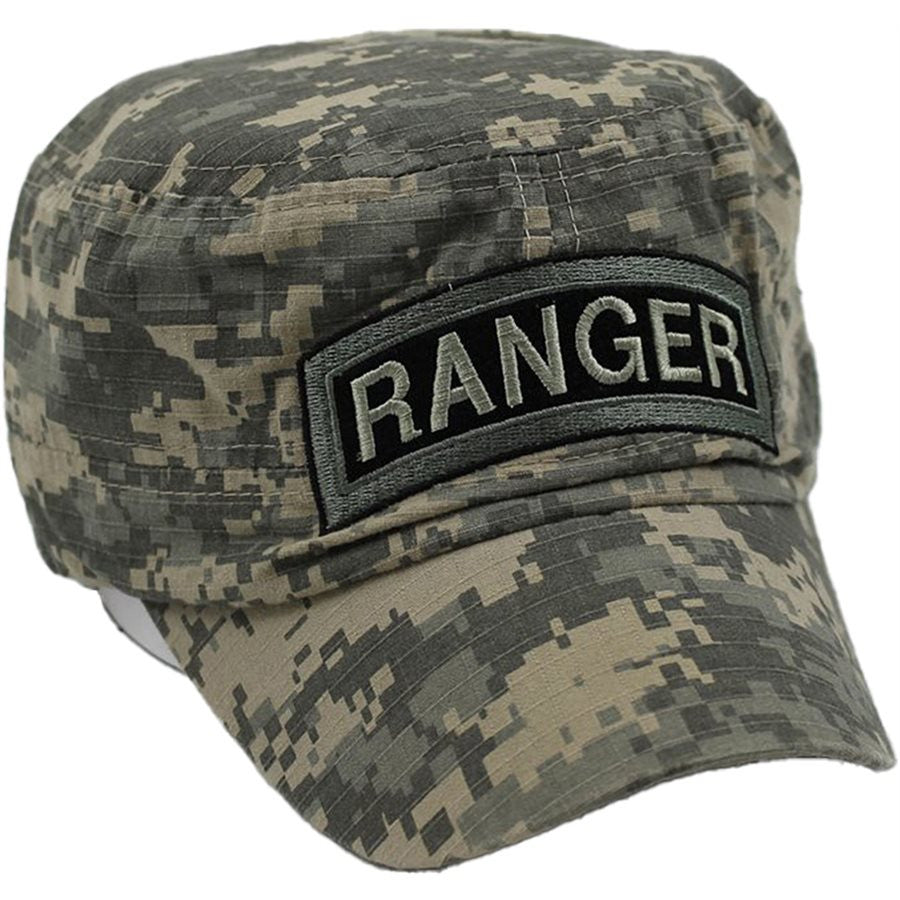 U.S. Army Ranger Insignia Flat Top Cap. 2 tone Digital Camo.