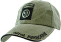 U.S. Army 82nd Airborne Baseball cap hat. OD Green.