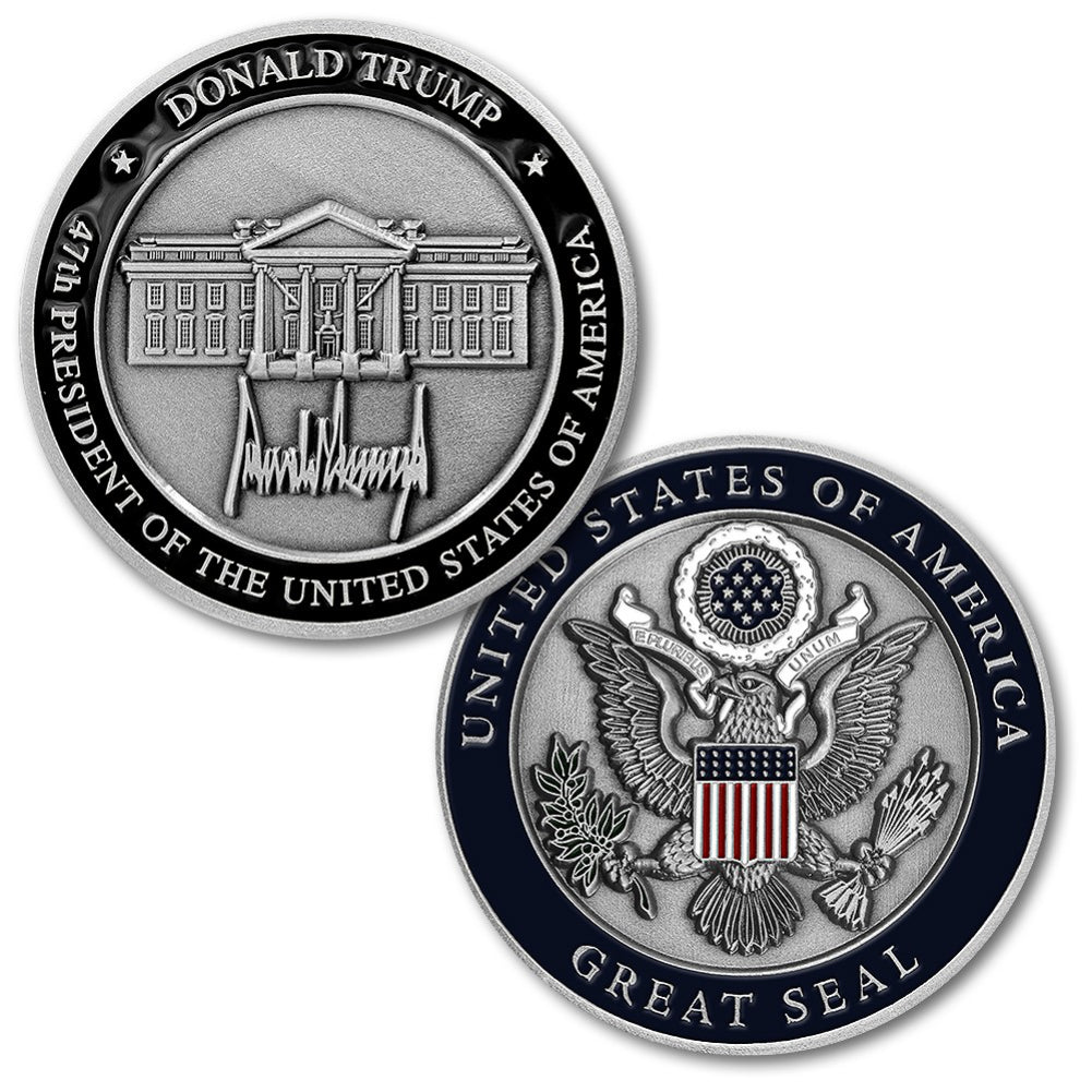 Donald Trump 47th President of the United States Challenge Coin
